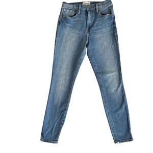 FRAME Ali High Rise Cigarette Jeans Medium Wash Denim Women's 26 Anthropologie